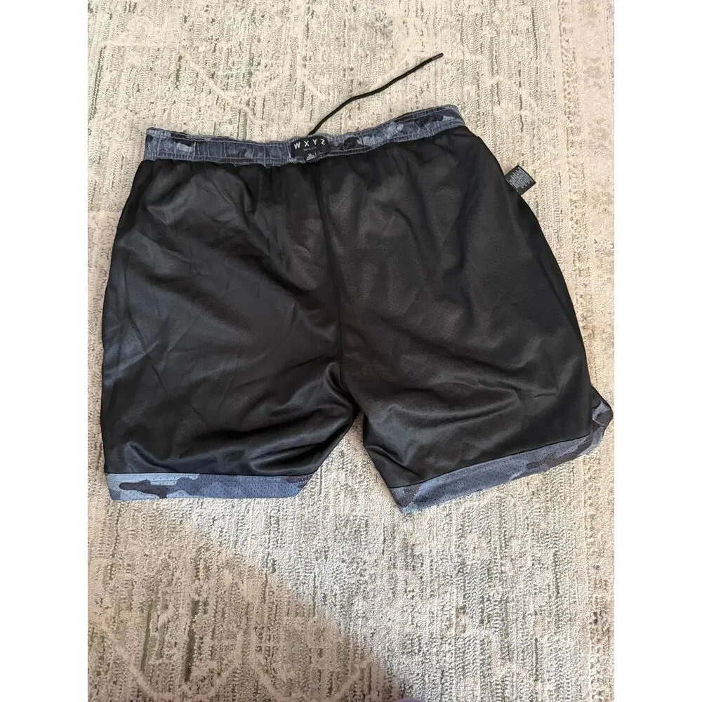 WXYZ Men’s Nylon Pull On Camo Shorts Size XL